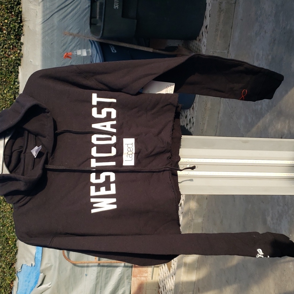 Women's Westcoast Laced Crop Top Hoodie